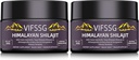 700 Mg Shilajit Suplemen Natural Organic Shilajit Resin Suplement, Shilajit Himalaya, Nature Shilajit Kelas Emas Shilajit dengan 4 in- 1 Kompleks untuk Dukungan Energi, 60 Grams, 2Pack