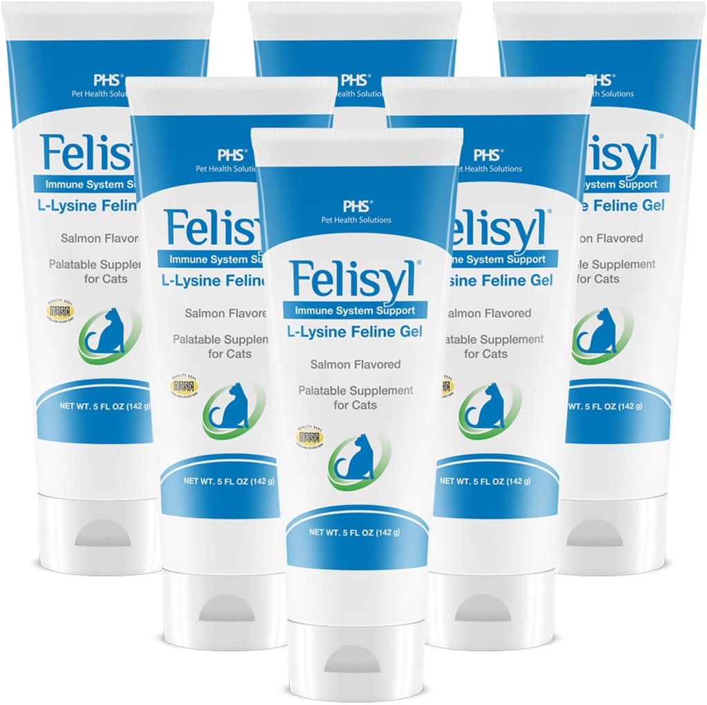L- Lysine Gel for Cats (5oz) - Mendukung Imune, Respiratory, dan Eye Health. Eses Sneezing, Runny Nose, and Watery Eyes.