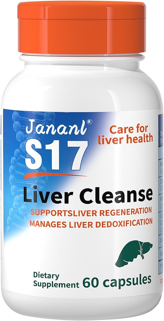 Janl Liver Cleanse Detox & Repair Milk Thistle Thistle - Liquid Perlindungan Hati adalah Kaya di Silymarin dan FDP Cell Energy Liquid, dengan 15 Botol sebesar 7.5 FI oz - Clearing