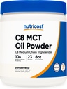 Nutric8 MCT Powder 23 Servis (8oz) - 95% C8 MCT Powder Oil