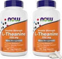 Sekarang Foods L-Theanine, Kekuatan Ganda 200 mg Per Cap - 180 Veg Capsules (360 Total caps)