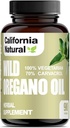 Vegetarian Minyak Oregano Liar: Soft Capsules - California Natural - Immune System & Digetical - Progress Gut Healthy Healthy Distable - 100% Vegetarian - 70% Carvacrol - Herbal 90 Count