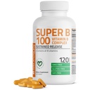 Bronson Super B100 Vitamin B Kompleks (Peluncuran Bayi) Tersedia Semua B Vitamin B1, B2, B3, B6, B9