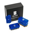 Magnetized Highend Beard Brush "Master" Set. The "ULTIMATE BRUSH" adalah set sikat 3-in- 1. Termasuk: cermin, kompartemen penyimpanan, dua sisir, dan dua kuas. Potongan dilepas membuat unit disesuaikan.