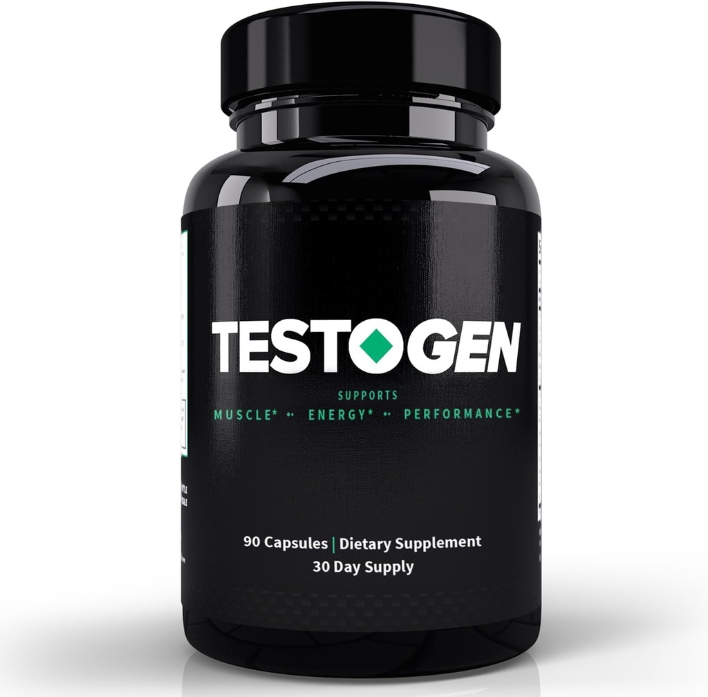 TesoGen Booster untuk Pria - Pendukung Vitalitas Pria Natural untuk Tingkat Energi Tempur Rendah, Melawan Fatigue, Dukungan Kontrol Berat, Pertumbuhan Otot & Fokus - Persediaan Bulan 3