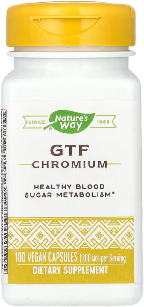 Nature 's Way - Gtf Chromium, 200 mcg, 100 kapsul