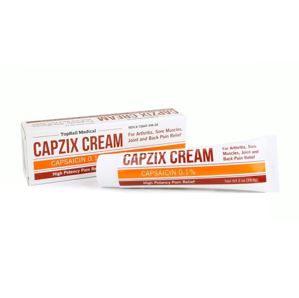 for Pain Relief 2 OZ Capsaicin .1% Tinggi Potency / Maximum Kekuatan