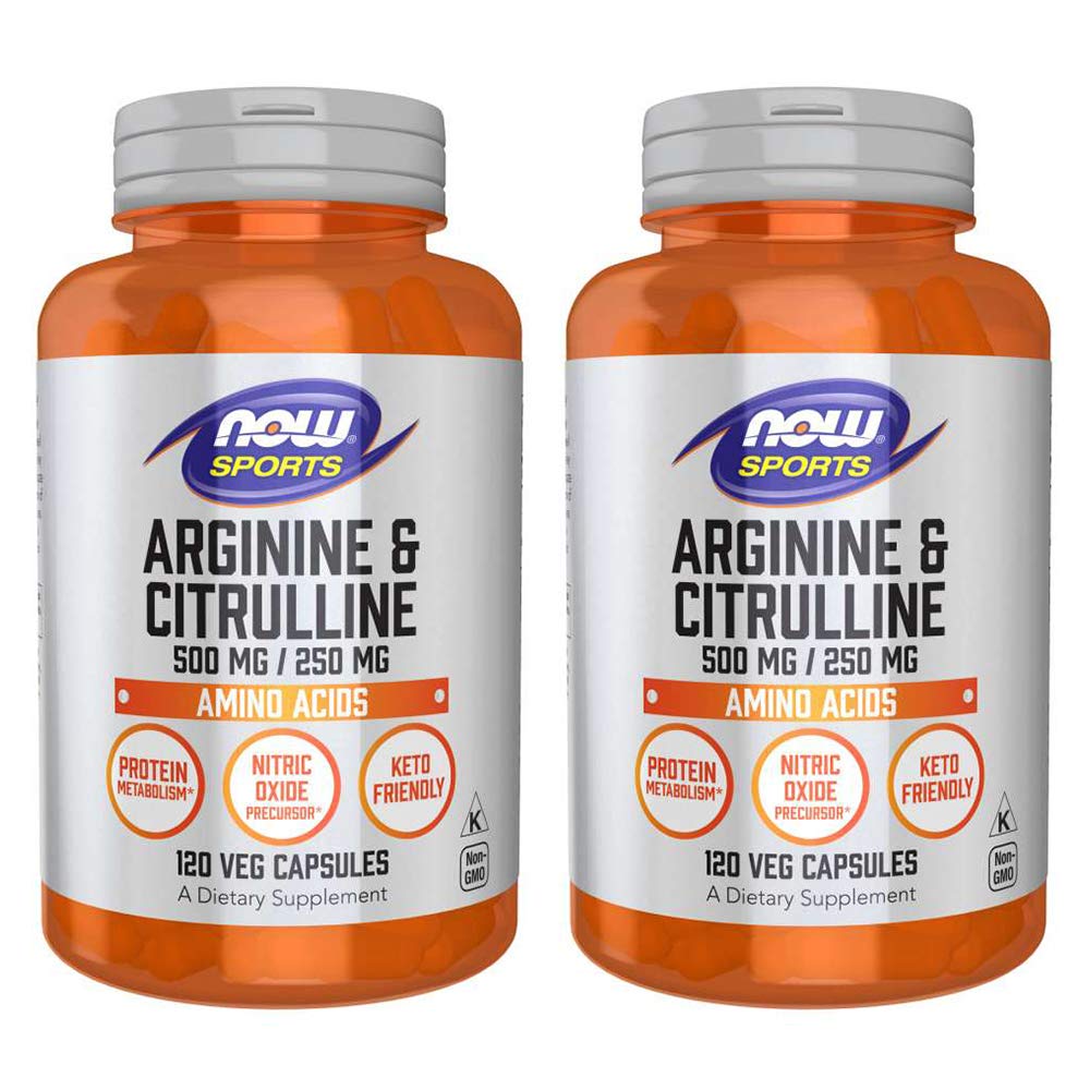 Arginine & Citrulline 500 / 250mg - 120 Capsules (2 Pack)