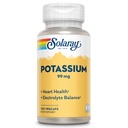 Solaray Potasium 99 mg - Electrolite Balance Formula - Potasium Suplemen untuk Electrolite, Vascular dan Heart Health Support - 60- Day Money Back Affitee, Lab Verified, 100 Servis, 100 VexCaps