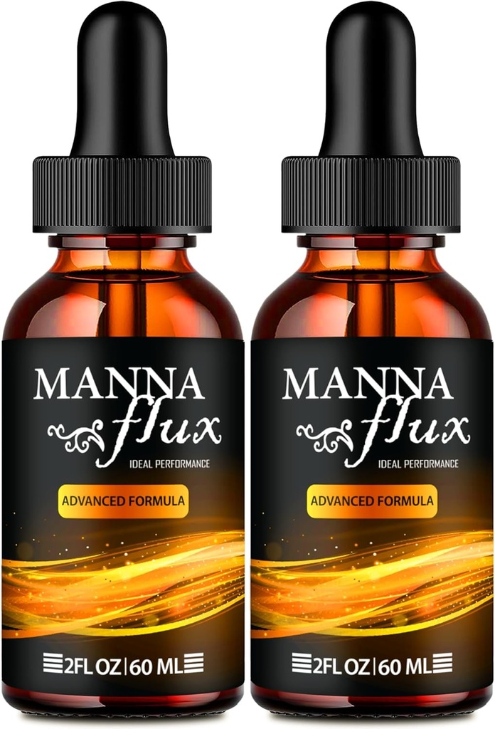Manna Flux Drops, Mannaflux Dukung Cair Drops - Maximum Power, Manna Flux Health & Wellness Drops, Mannaflux All Natural Formula, Manna Flux Liid Drops Review (2 Pack)