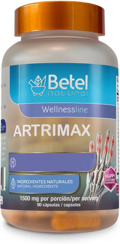Betel Natural Artrimax Premium Arnica, Curcuma, Glucosamin untuk Joints Sehat - 90 Capsules