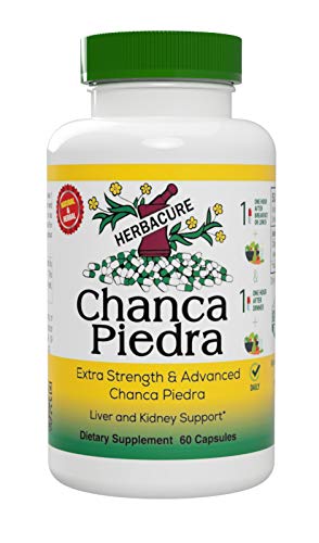 Chanca Piedra 500 mg 60 Capsules (Stonebreaker) - untuk Ginjal, Stone dan Urinary Health, Ginjal Stone Suplemen