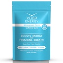 Viter Energy Caffeinated Gum 60mg Caffeine, B Vitamin, Guarana, Sugar Free.
