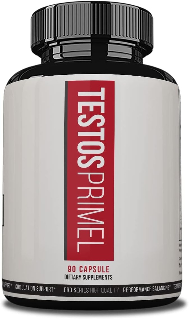 "Tetos Primel Lanjutan Formula, Testo Prime Pil, Suplemen Dieter TethoPrime, 90 Katup Vegetable, Persediaan 1 Bulan"