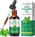 Organik Oregano Oil Liquid Drops, Tanaman berpusat Berdasarkan Oregano Liar Diekstrak Oil atau Pria & Perempuan Boosting Immune / Energy, Promoting Digetical System, Non GMO Vegan 60ML / 2 Fl Oz