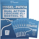 PT Lidokain TheraICE Plus Menthol - Maksimum Kekuatan Hot & ICY Bantuan Dingin untuk Kembali, Neck & Shoulder Pain - 4% Lidocaine + 1% Menthol, Ukuran Besar (7 Cacah)