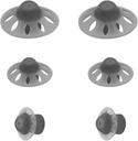 6Packs- Starkey Mendengar Aid Domes Open Oticon Hearing Aid Domes Small Medium Big 3 Size Compatible with Phonak Marvel & Parks BTE Models SDS 4.0- Black