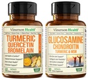 Quercetin dengan Bromelain dan Turmeric Curcumin & Glucosamin Chondroitin MSM dan Turmeric Joint Suppplemen