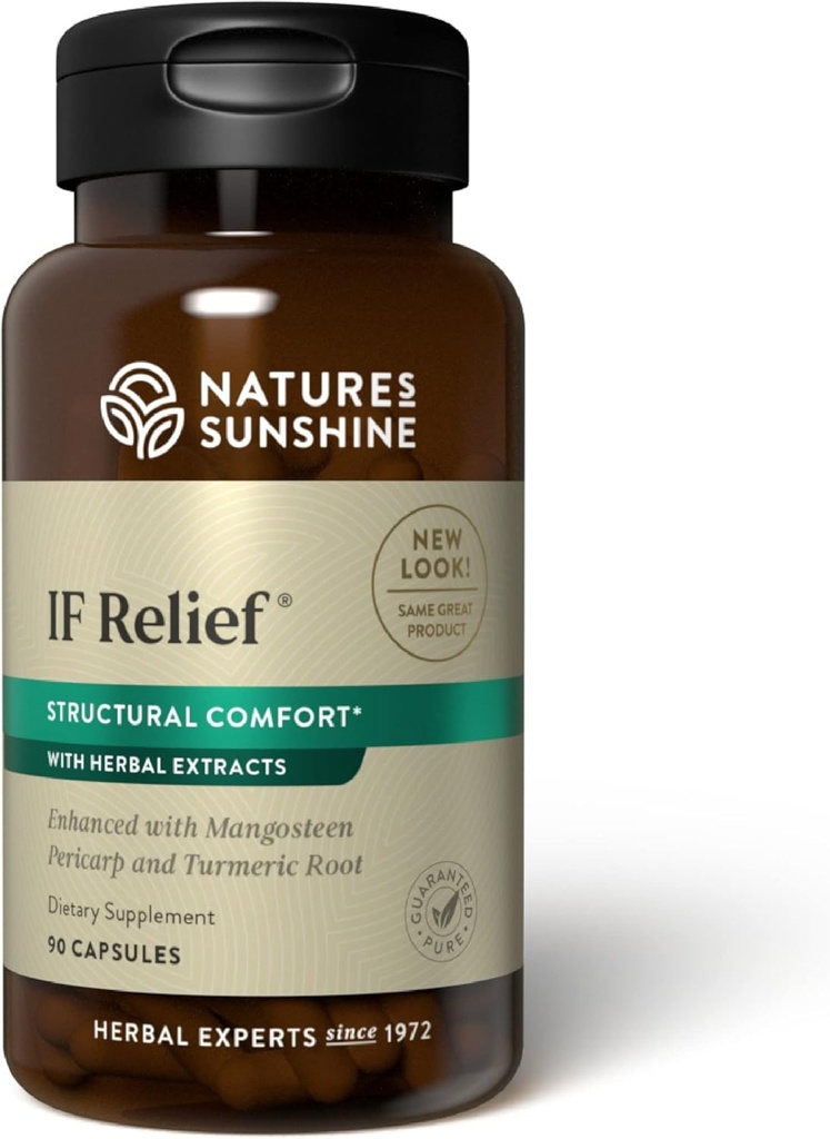 Nature 's Sunshine IF Relief, 90 Kapsules 124; Kombinasi Terkuat Herbs Bahwa Mei mendukung Proses Alam Tubuh untuk Dealing dengan Muscle Pain Setelah Latihan