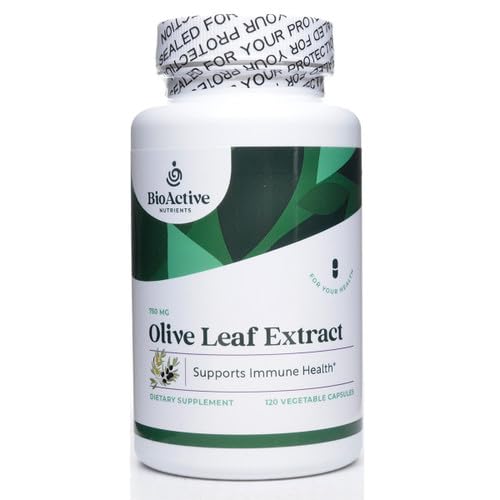 OOACTIVE NUTRIENTS Olive Leaf Extract Suplement - 700mg - 180 Vegetable Capsules - 20% Oleuropein Konsentrat - Support Overall Health