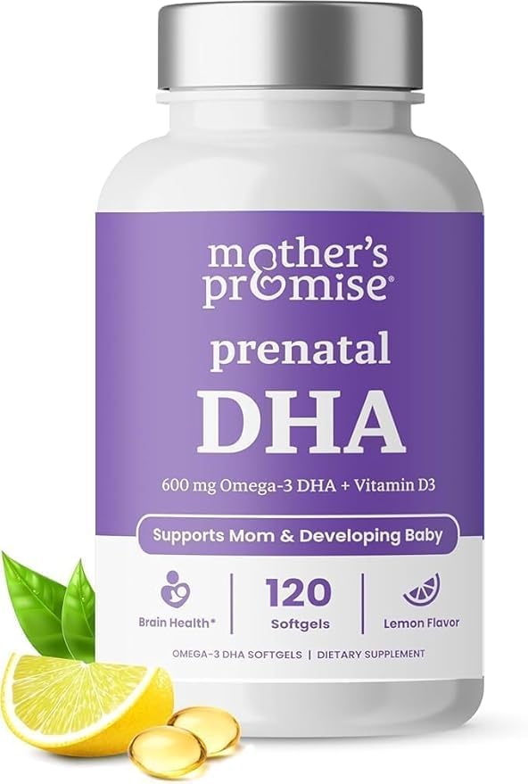 Prenatal DHA untuk Perempuan 600mg + 400 IU Vitamin D3 124; 120 Softgels 124; Pendukung Kesehatan Otak 124; Triglyceride Omega 3 Ikan DHA Prenatal Vitamin untuk Pregnancy & Nursing 124g per Capsule