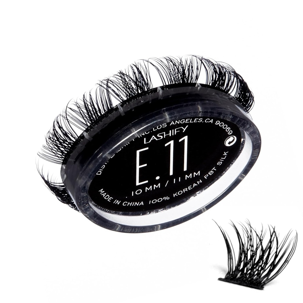 Lashify Extreme 11mm Gossamer DIY Eyelash Extensions Refill, Black, Easy False Lashes To Add Elemendous Volume
