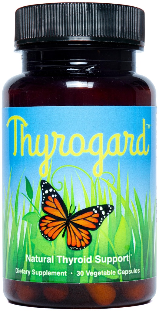 Tambahan Dukungan Thyroid Natural - Non- GMO, Vegan, Gluten- Bebas