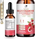 Glucosamin Chondroitin MSM Liquid Drops- w / Turmeric Boswellia Quercetin Brelain- Vegan, Antiokidant Dukungan untuk Back, Knee, Dukungan Gabungan Mendukung Dukungan Kesehatan Joints, Mobility & Cartilage