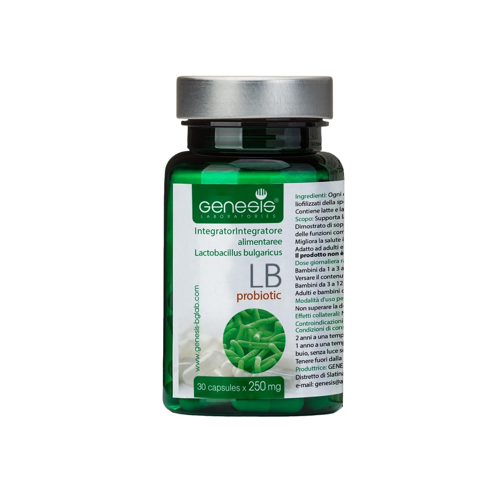 Probiotic Lactoillus Supplemen 30 Kapsul dengan Lacleillus Bulgaricus 250 mg Probiotic Dignotic Ammune Dut Health Progetical for Digetical Health Anti Bloating