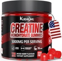 Creatine Monohydrate Gummies for Men & Women, Sugar Free Vegan Creatine Gummies 5g for Muscle Strake, Energy Boost, Pra Workout Suplemen, Boost Focus & Endurance