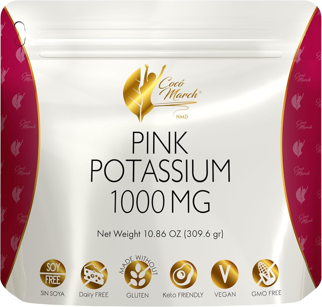 Coco Maret N.M.D Poundria Pink - Mendukung Kesehatan Jantung, Fungsi Otot, dan Kesehatan Tulang. Gluten Free, Dairy Free, Non- GMO, Soy Free, Vegan, Keto Friend- 1086 Oz (309.6 g)