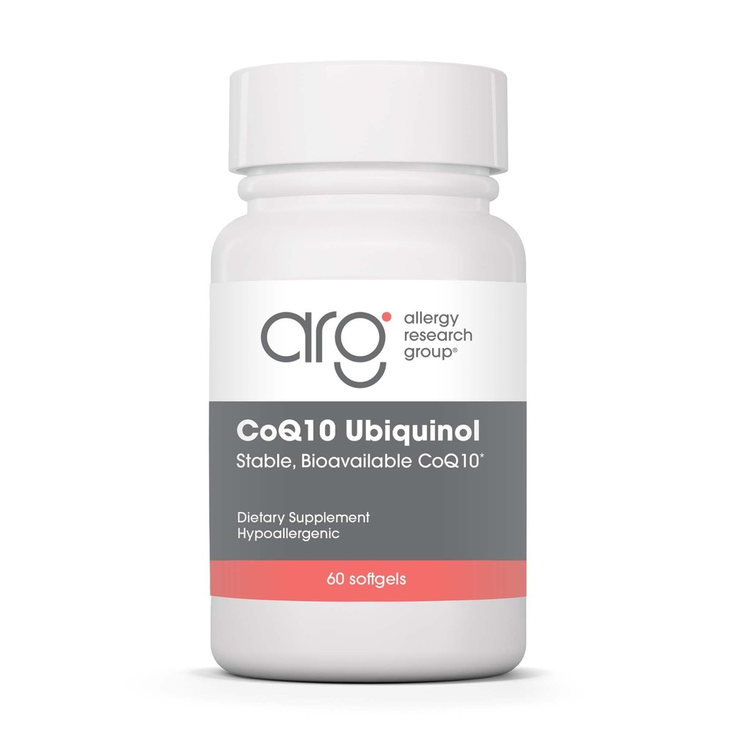 Kelompok Penelitian Alergi CoQH-CF Ubiquinol 100mg Tambahan - Un- Oxidied CoQ10, Supports Cardiovascular Health, Imune System Dupport, Stable, Biovailable, Softgels - 60 Count