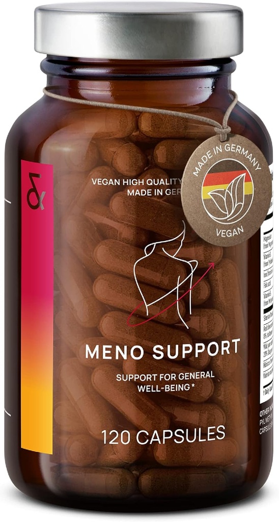 CLAV Meno Keseimbangan - Dukungan Menopause - dengan Root Yam Liar, Clover Merah, Rhubarb Siberia - Hot Flash Relief, Moood Swings & Motic-Symptom Dukungan -120 Capsules