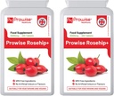 Rosehip Health + (Pack of 2) 5000mg 120 Tablets - UK Manufaktur GMP Dijamin Kualitas - Cocok untuk Vegetars & Vegan oleh Layanan Kesehatan Prowise