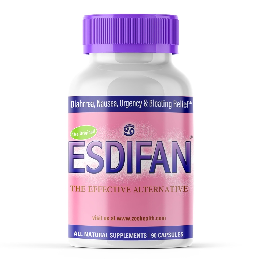Supports Natural Relief of Diare, IBS, Nausea, Gas & Bloating 124; Promotes Gut Health, Energy & NUtrient Absorpsi 124; dengan Zeolite, B-12 dan Calsules (90 Capsules)