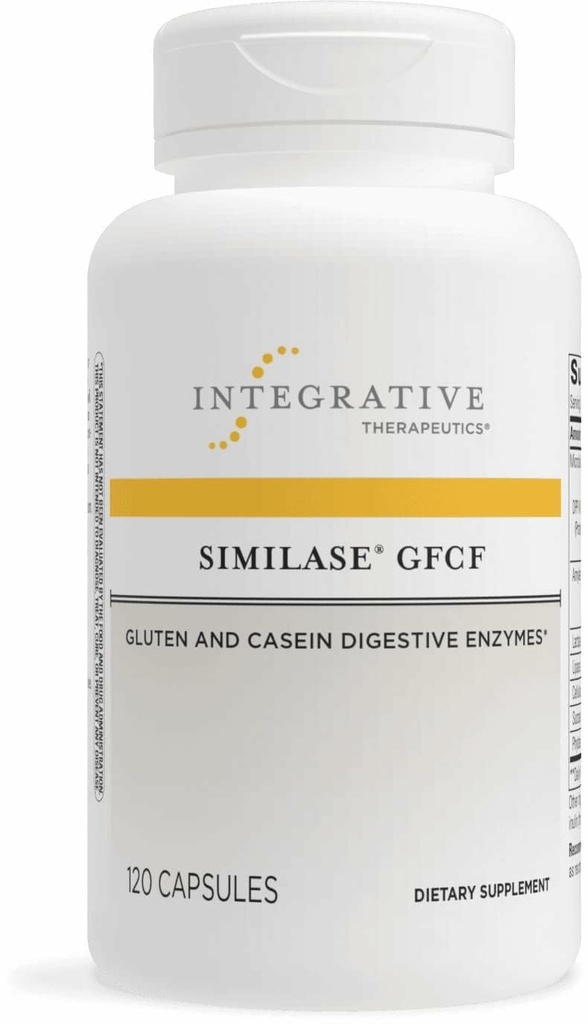 Lampiran Therapeutics Integrasi GFCF - Digetical Enzyme Suplement for Adulants - Supports Casein & Gluten Ditrable * - Gas & Bloating Support * - Dairy- Free & Vegan - 120 Count (60 Pelayan)