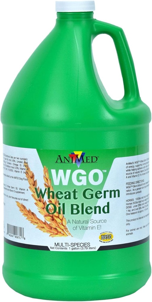 Animed WGO Wheat Germ Oil Blend for Horses and Dogs (1 Botol Gallon)...