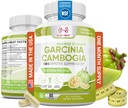 100% Pure Garcinia Cambogia Extract dengan 95% HCA - Manage Food Crauges - Best Carb Blocker for Women & Men - Max Power Garcinia Raw Diet Pills Made in USA - 60 Veggie Capsules