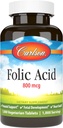 Carlson - Folic Acid, 800 mcg, Menyediakan Pendukung Prenatal Penting, 1000 tablet