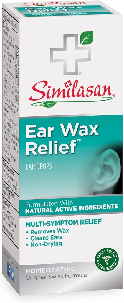 Shamlasan Ear Wax Relief Ear Drops, 33- Ounce Bottles (Paket 3)