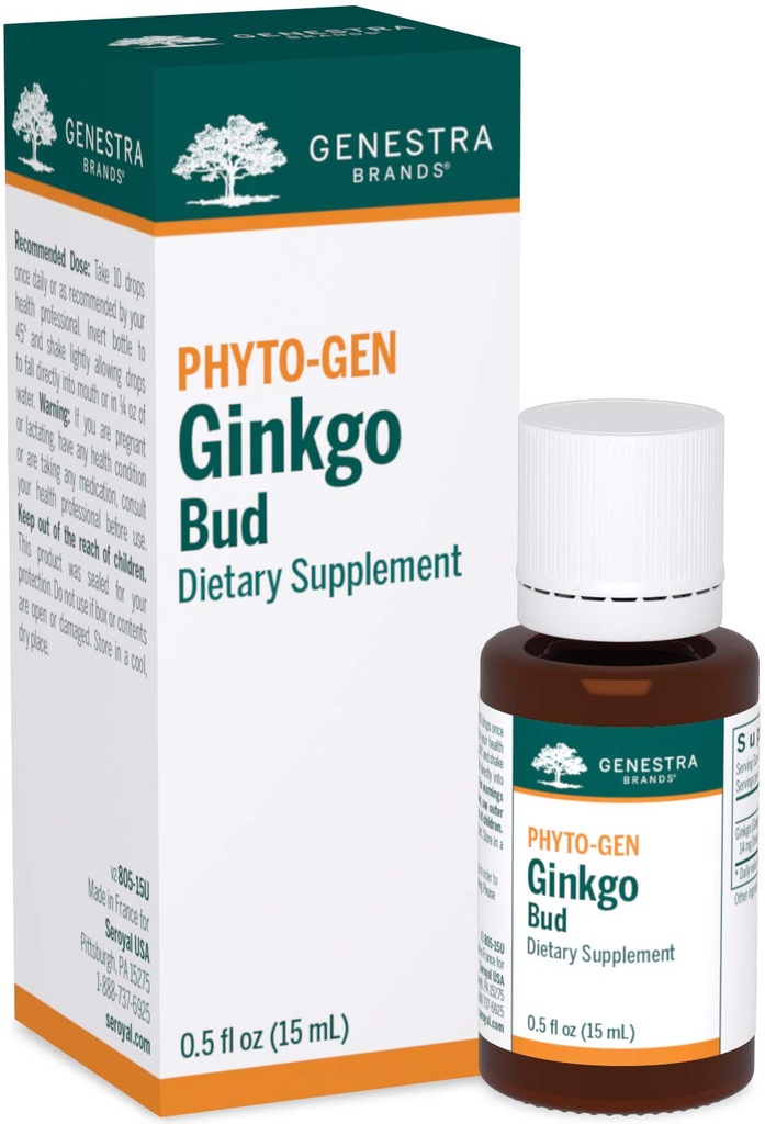 Genestra Brands Ginkgo Bud 124; Herbal Suplemen 12.4; 0.5 FM.