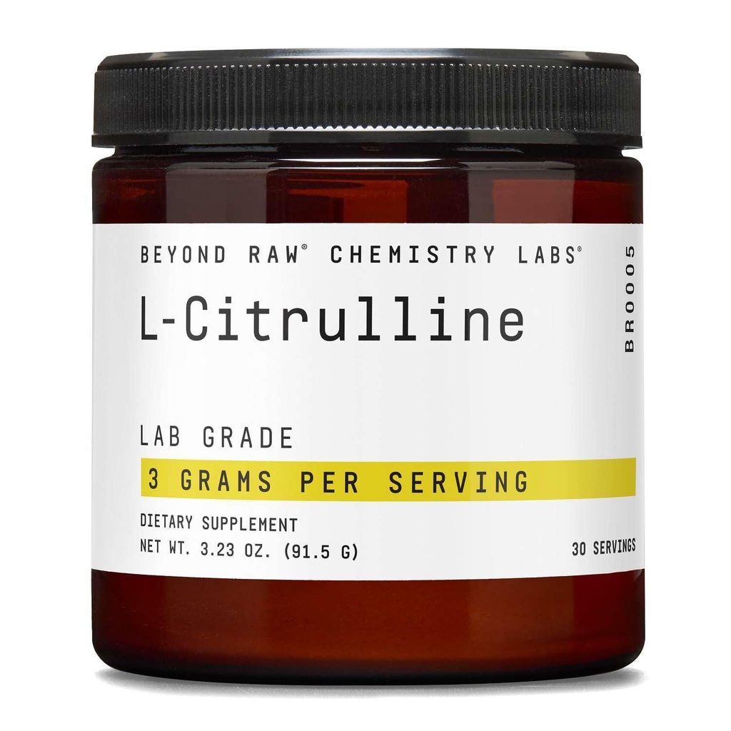 Selain Lab Kimia RAW L-Citrulline Powder, Supports Peak Performance, 30 Servis