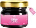 Nature 's Vibe Pure Shilajit for Women - Energy, Stromone Saldo for Women, Gold Grade A Shilajit Resin dengan Ashoka, Shatavari & Chastberry - 85 + Mineral - 60 Serving