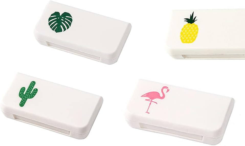 SagaSaveTravel Pill Case 3 Comparts Portable Pill Case Dustproof and Moisture- Membuktikan kotak pil nipis Kecil untuk Vitamin, Minyak Ikan (4 Styles)