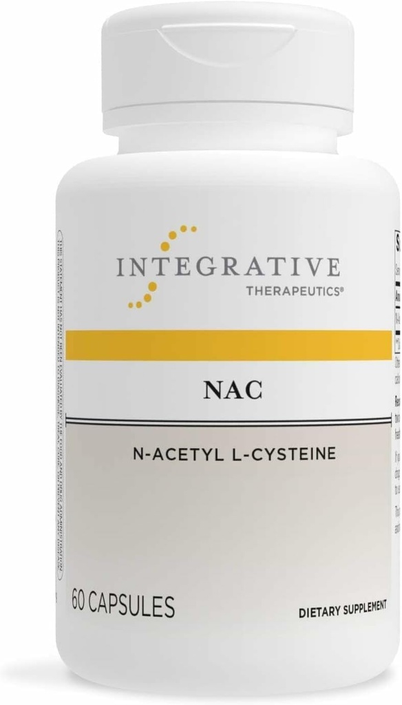 Therapeutics Integrative NAC - Antioksidant Dukungan untuk Respiratory & Lung Fungsi * - Gluten- Free & Dairy- Free - 60 Capsules (60 Pelayan)