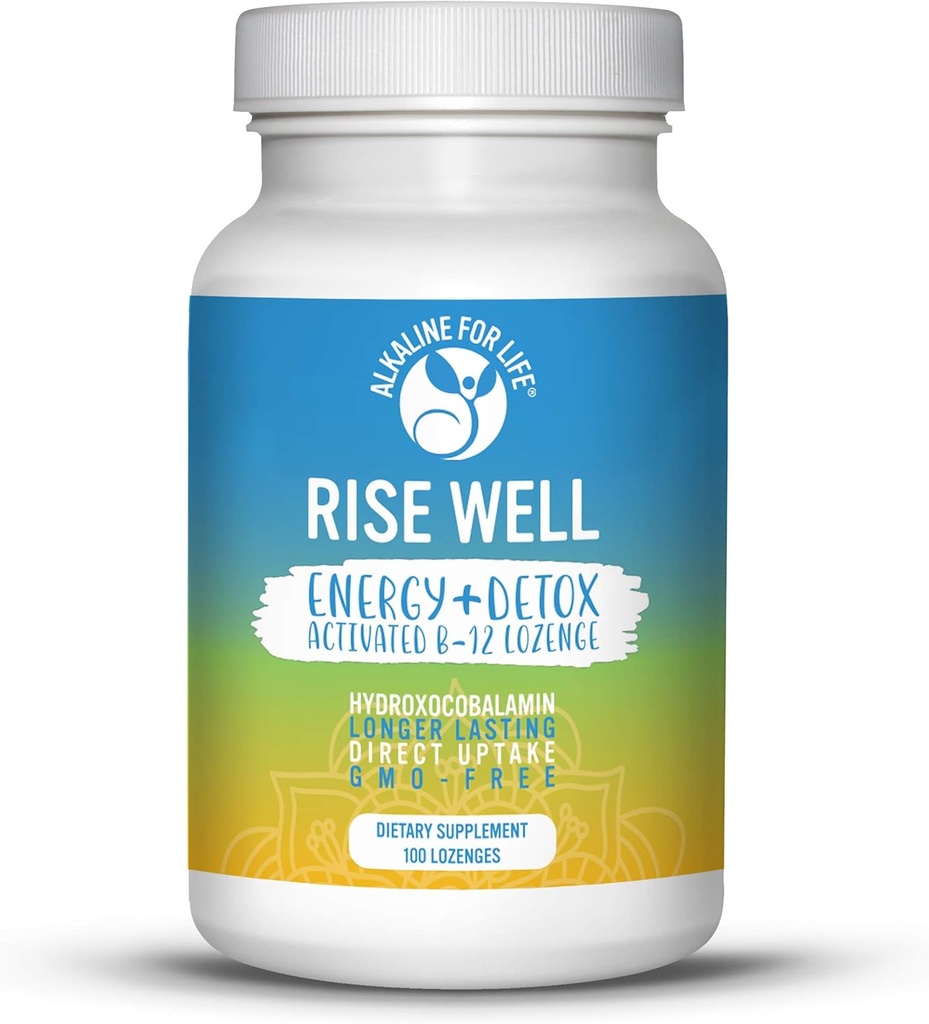 Rise Well Vitamin B12 - Vegan B12 - B12 Vitamin and Energy Sublingual 2000 mcg dari B 12 Vitamin in Longer Lasting Form Than Methylcobalamin B12