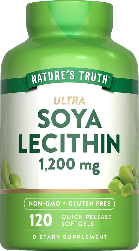 Kebenaran Alam Ultra SOYA Leci 1200 mg, 120 Cacah (Paket 1)