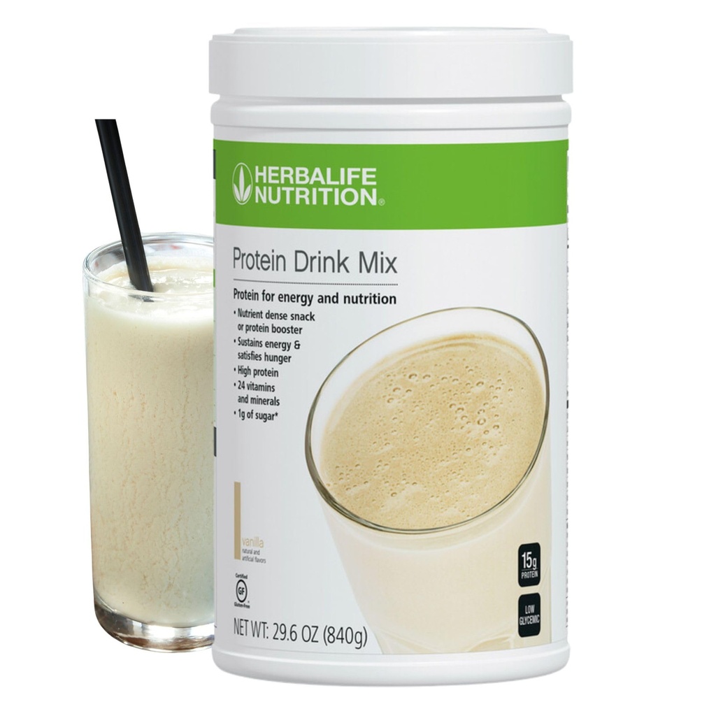Herbalife HERBALIFE Protein Minum Mix: vanilla rasa 840g, Nutrient Dereal Snack, Protein