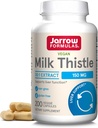 Jarrow Formula Milk Thistle 150 mg - 200 Veggie Capsules - Antioxidant Support Immune Response, Liver Fungsi & Glutathione - hingga 200 Servis