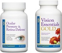 Premium Eye Health Bundle Termasuk Vision Essentials Gold, dengan 40 Mg of Lutein, untuk Healthy Visual Fungsi dan Tekanan Okular & Retina Pertahanan untuk Mendukung Tingkat Intraocular Heally